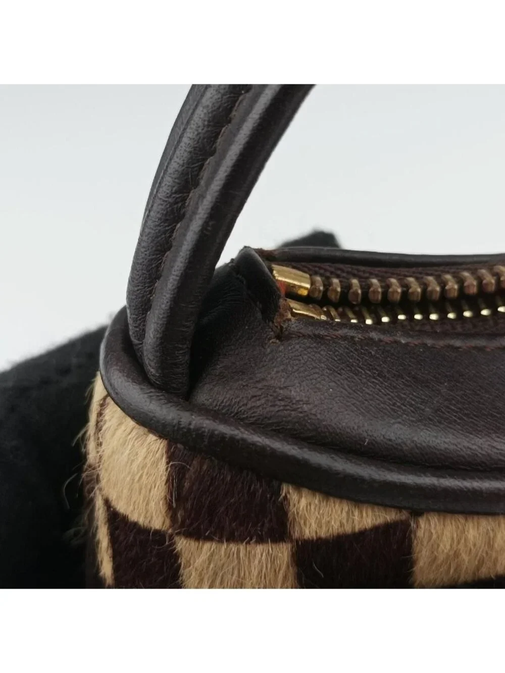 Louis Vuitton Damier Sauvage Brown Beige Calf Hair